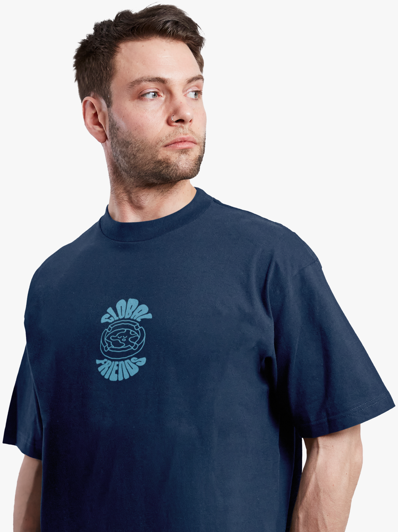 Ashtray Tee Navy